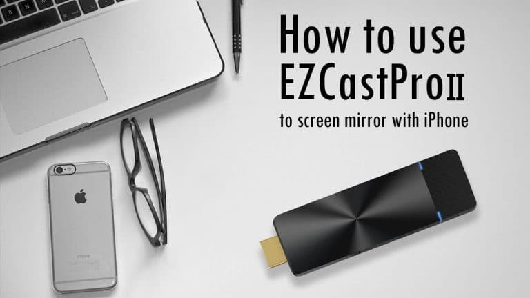 iPhone wireless presentation with EZCast Pro II