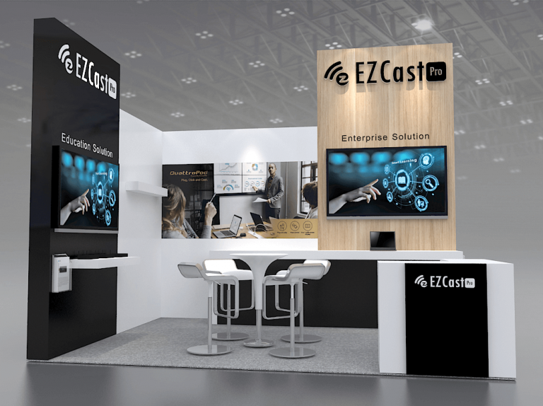 ezcast pro booth at ISE