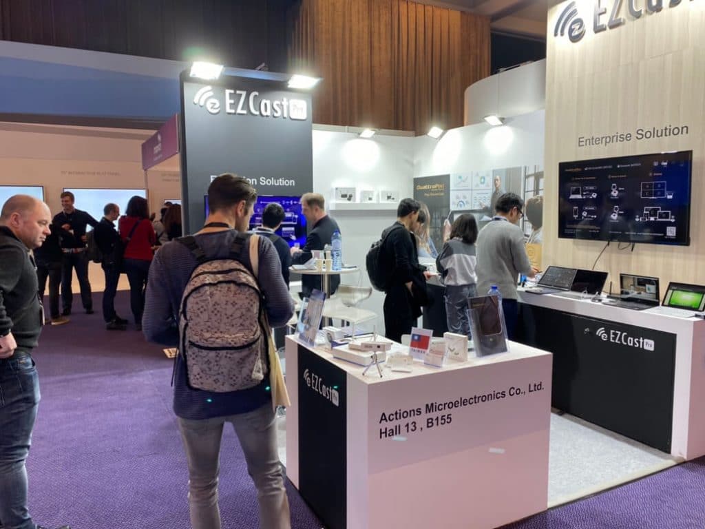 ISE 2020 visitors to EZCast Pro booth