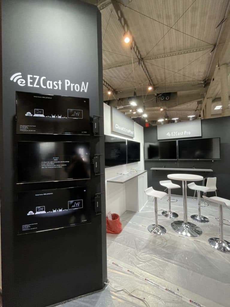 EZCast Prove and QuattroPod debut new products at ISE 2022